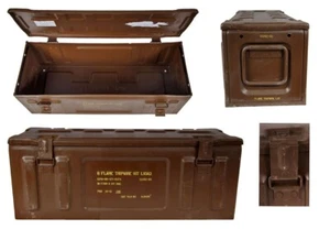 Britische Munitionskiste Metallkiste MK 2 SV57 Transportkoffer Truhe Vintage Box - Bild 1 von 5