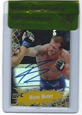 Ryan Bader Signed 2010 Topps UFC Main Event Gold Card #74 BAS Beckett COA Auto'd - Image 1 of 4