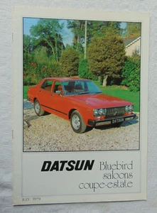 Datsun Bluebird Saloons Coupe Estate Sales Brochure Jul 1979 - Picture 1 of 5