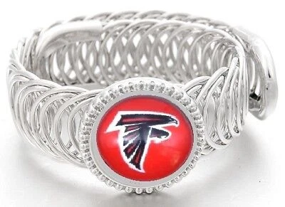 Atlanta Falcons Football Sterling Silver Mens Womens Wrap Bracelet w GiftPkg D11 Cover