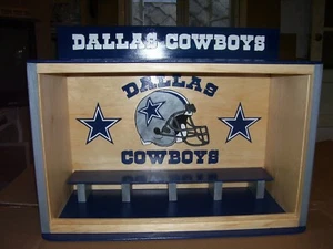 Dallas Cowboys Bobble Heads vitrina enviada desmontada - Imagen 1 de 12
