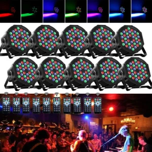 10PCS 110W 36LED Par Can Light RGB Stage Lighting DMX Beam Party DJ Disco Lights - Picture 1 of 31
