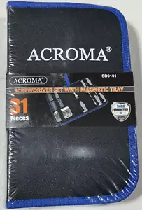 ACROMA 31-TEILIGES SCHRAUBENDREHER-SET MIT MAGNETISCHER ABLAGE SD0101 BRANDNEU - Bild 1 von 4