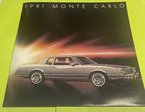 1981 Chevrolet Monte Carlo Sales Brochure Original Factory Print. Not Reprint - Picture 1 of 5