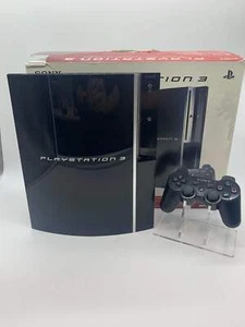 Sony PlayStation 3 Fat PS3 160GB Black Console Gaming System CECHP01 - Bild 1 von 10
