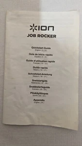 ION Job Rocker Quick Start Guide Only English Espanol Deutsch + Booklet Manual + - Picture 1 of 4