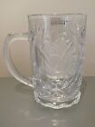Mikasa 12 Fl. Oz. Glass Beer Mug Rose Pearl With Frosted Rose Design