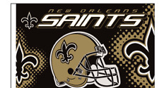 BUY 1 GET 1 FREE ~ New Orleans Saints NFL 3'x5' Flag ~ GOLD is the WRONG SHADE