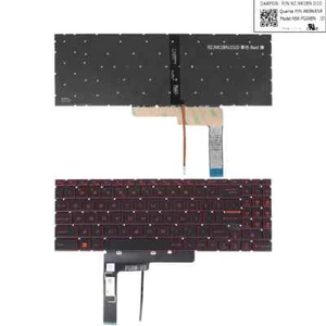 US Laptop Keyboard for MSI Sword15 MS-1584 MS-17L1 MS-17L2 MS-17L4MS-17L3MS-158K - Picture 1 of 5