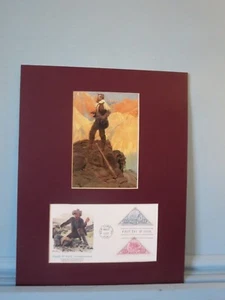 The Prospector pintado por N.C. Wyeth y cubierta del primer día para mineros occidentales - Imagen 1 de 2