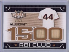 2021 Leaf Lumber Willie McCovey 1500 RBI Club Game Used Bat #15/25 Giants