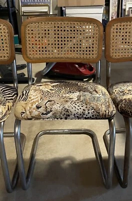 Breuer Cesca Cane Cantilever Child's Children's Chair Chrome Leopard 3 Available - Image 1 of 2