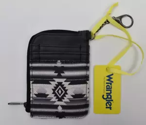 Montana West Wrangler The Western Original Mini Zip Card Case WG2203A-W005BK - Picture 1 of 3