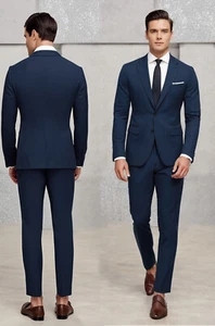 Men's Suit Perfect Fit - Wedding, Groom, Groomsmen, Party, Formal & Business - Picture 1 of 15
