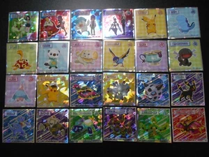 Pokemon Wafer Promo Holo Sticker Komplett x24 Rayquaza Pikachu Moltres etc #4028 - Bild 1 von 13