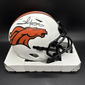 Clinton Portis Lunar Eclipse Autographed Broncos Mini Helmet (BAS) - Picture 1 of 2