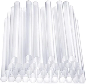 1000 x Drinking Straws Clear Party Birthday Reusable Bendy Jumbo Drink - Picture 1 of 7