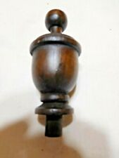 Antique ~ Salvage ~ Wood  Finial 3 3/4" tall x 1 3/4" diameter       #3462