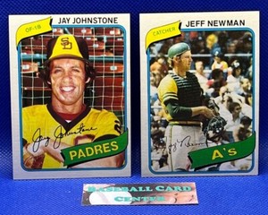 1980 Topps Stars HOF Common You Pick Complete Your Set 1-726