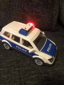 Playmobil Police Car Toy With Light/ Sirena Sound Used Functional Plastic Great - Picture 1 of 6