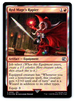 MTG Red Mage's Rapier C Artifact — Equipment Foil FINAL FANTASY 152 - Image 1 of 2