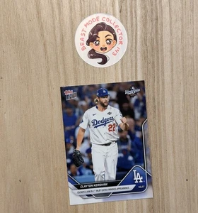 2025 Topps Now Clayton Kershaw World Series Base #905 Extra Innings - Bild 1 von 2