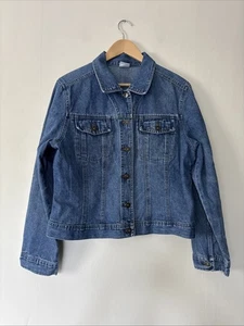 Bay Trading Blue Denim Jacket Fitted Size UK 16 - Picture 1 of 7