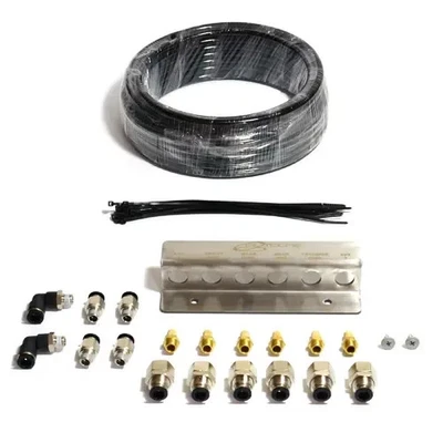 SAAS Autoline Diff Breather Kit 6 Port Stainless Bracket 1/8 BSP - Image 1 of 4