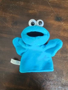 Fisher Price Mattel Cookie Monster Hand Puppet Blue Plush Sesame Street 2004 - Picture 1 of 8