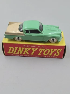 Vintage 1950s Dinky Toys #169 Studebaker Golden Hawk With Windows In Original... - Image 1 of 4