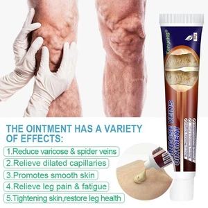Worm Legs Vein Cream 20g Varicose Veins Ointment NEW Z9C2ZZA7 S6E4 T9Y8 - Picture 1 of 12