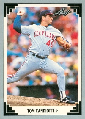 1991 Leaf Tom Candiotti 79 Indians - Image 1 of 2