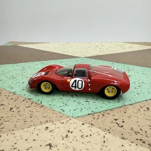 Vintage Handbuilt Resin Record Red Ferrari Dino 166P #40 1:43 Modell Rennwagen - Bild 1 von 9