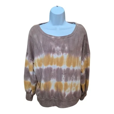 Sudadera BKE Mujer Tie Dye Recorte Espalda Manga Larga Talla Pequeña Gran Tamaño Neutra Foto 1 de 4