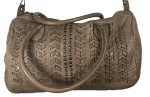 ORIGI Hand Made Leather Bag Italian P’Elle Bovina Woven Crossbody Soft Rugged - Picture 1 of 16