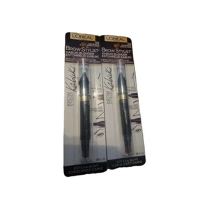 2x L'Oreal Paris Brow Stylist Kabuki Blender Brow Crayon, 314 Dark Brunette - Picture 1 of 1