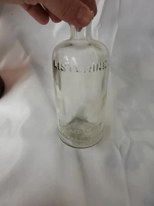 Antique 1920s LISTERINE MOUTHWASH Clear Glass Bottle Lambert Pharmacal Company - Picture 1 of 6