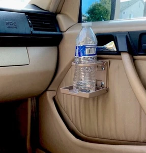TAN ECRU MERCEDES BENZ STOCK OE LOOK FOLDING DRINK BEVERAGE CUP HOLDER CUPHOLDER - Bild 1 von 11