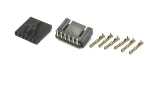 Juego de 30 terminales de crimpado de cabezal de conector de carcasa de bloqueo de pestillo Dupont 2.54 2543 de 6 pines - Imagen 1 de 4