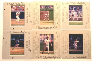 1996-97 MLB Montreal Expos FP Santangelo 6 fotos diapositivas negativas por J. Wallin - Imagen 1 de 1