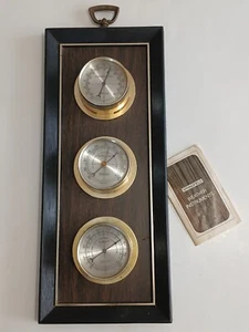Vtg Springfield Weather Instruments Station Thermometer Barometer Humidity - Picture 1 of 19