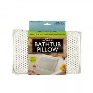 Deluxe Bath Tub Pillow with Suction Cups for Comfort Neck & Back Spa Gift NEW - Picture 1 of 2