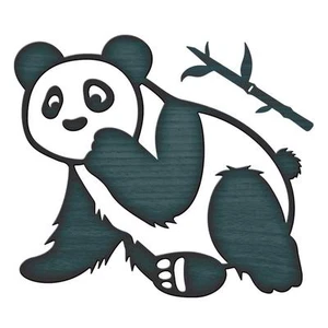Spellbinders in'spire Die ~ SCRUFFY PANDA ~ IN-045 ~ D-Lites - Imagen 1 de 1