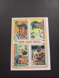 1974 Topps #2 Hank Aaron Special 1954-1957 Milwaukee Braves HOF⚾️⚾️💥 VG