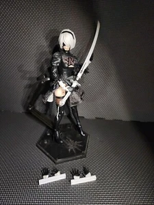 Authentic 2B play Arts Kai Figure Nier Automata Square Platinum - Picture 1 of 5