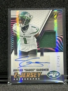 2023 Panini Zenith Z-Jersey Patch Auto  AHMAD SAUCE GARDNER  SSP 17/149 JETS🔥 - Picture 1 of 2