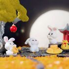 Cartoon Rabbit Figurines Handmade Moon Cake Model  Mid Autumn Festival