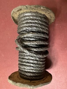 1 Partial Roll Of 3/16" Round Twisted Graphite Mechanical Packing, 9.7 Ounces - Picture 1 of 6