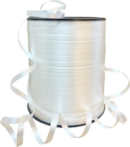 500 Yards White Curling Ribbon/Balloon Ribbon/Balloon Strings/Gift Wrapping Ribb - Picture 1 of 4