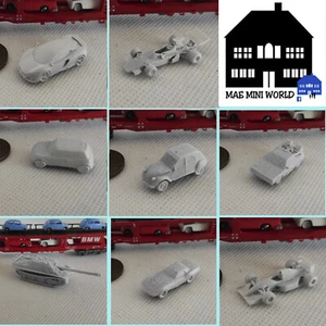 Assortment CARS, N GAUGE, modern,vintage, military, F1.Artisan printed.Unpainted - Foto 1 di 31